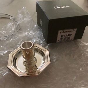 Christofle candlestick!  New in Box!